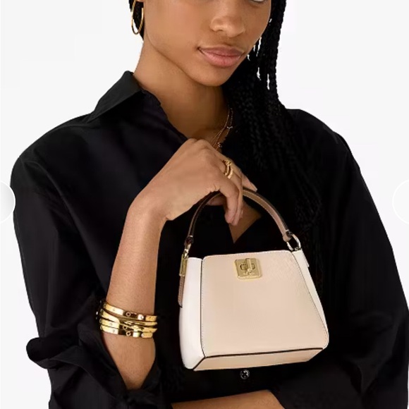 kate spade Handbags - Kate Spade Chic Phoebe Mini Top Handle Crossbody Bag Purse NWT Beige Cream NEW